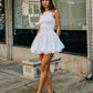 Noelle Bubble Mini dress in White