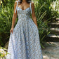 Grace midi Sundress in Blue