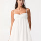 Reba broderie mini Dress in white
