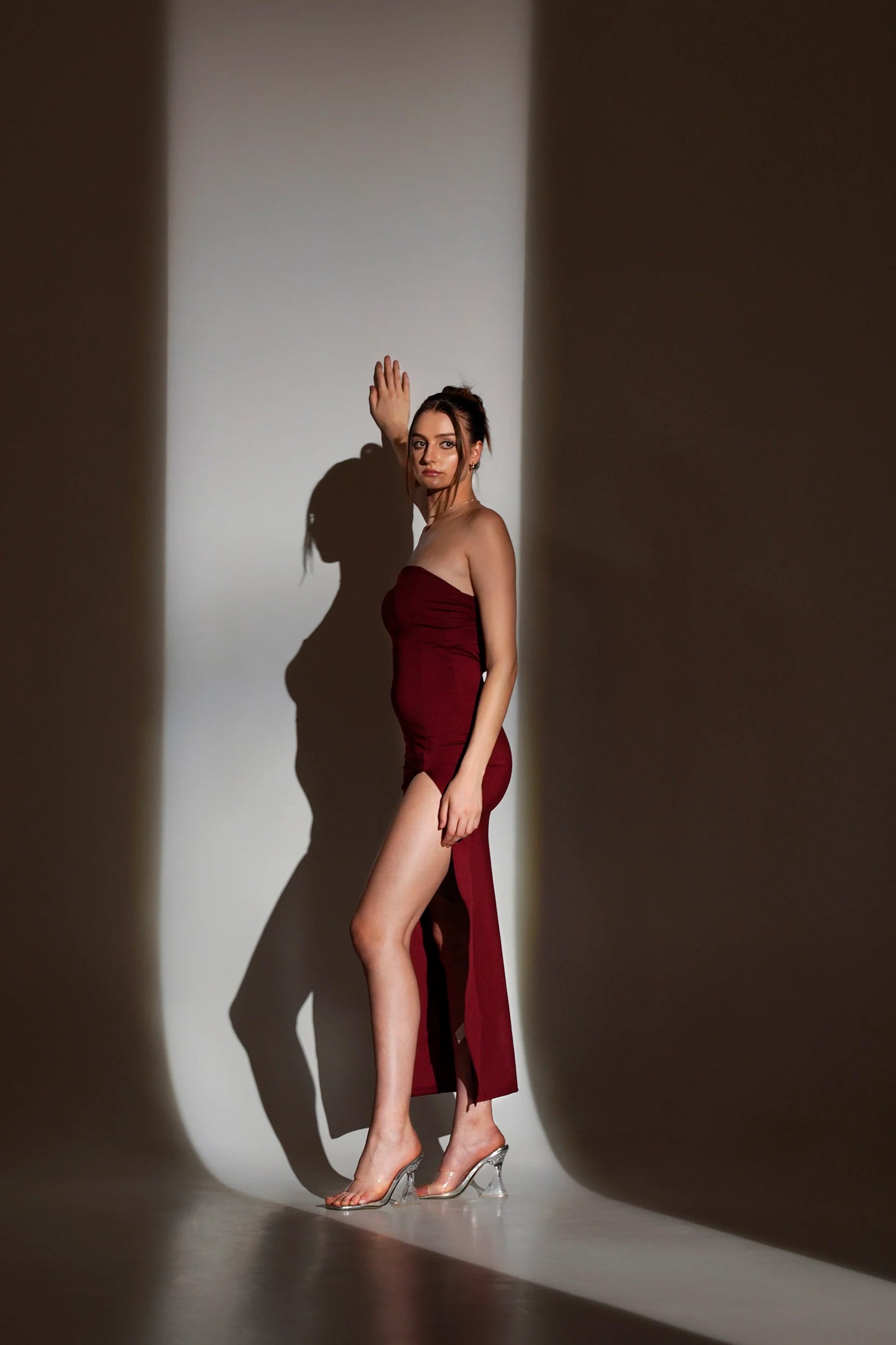 RACHEL Maxi Split Front Dress