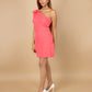 Pink Off-Shoulder Bodycon Dress