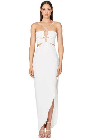 White Luxe Long Dress