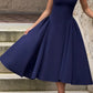Pavlina Midi Dress in Maroon