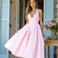 Arina strawberry gingham halter midi sundress