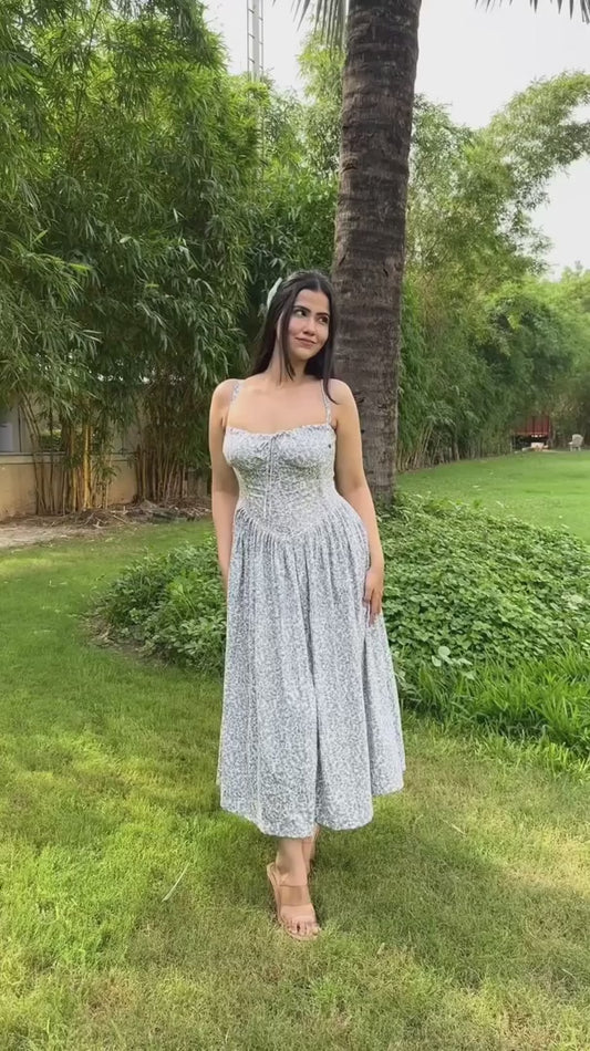 Flowery Filigree Corset Dress