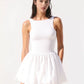 Noelle Bubble Mini dress in White