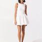 Noelle Bubble Mini dress in White