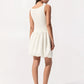Noelle Bubble Mini dress in White